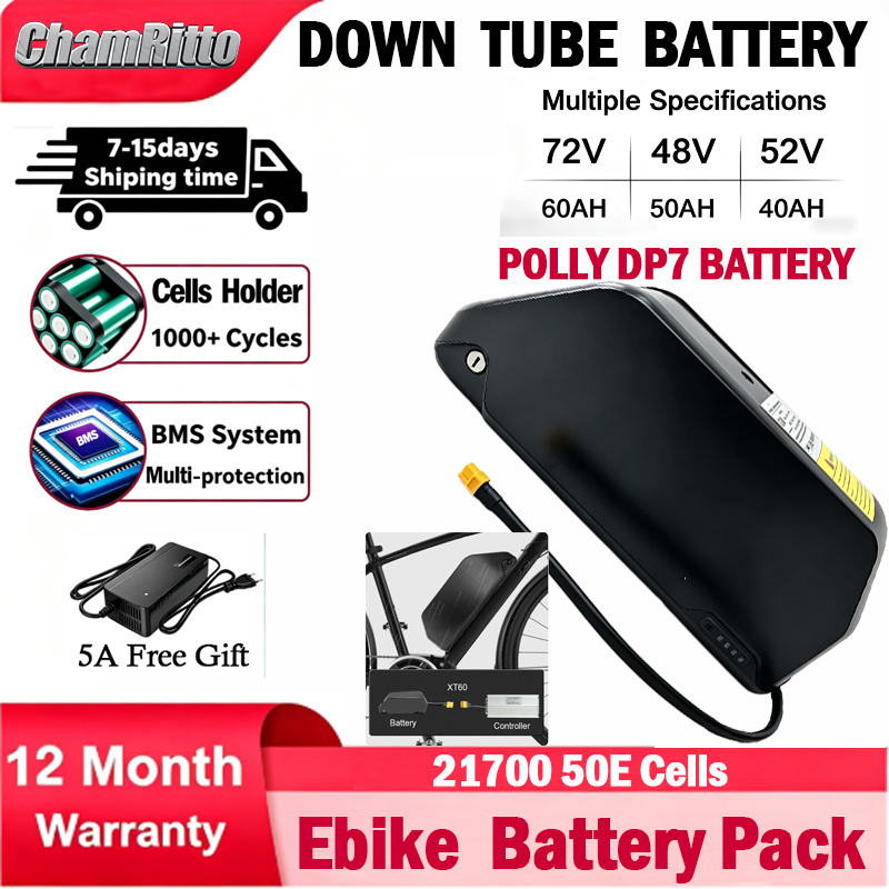 E bike cham-rider 36v 48v 52v  - 72V 50Ah 21700 Lithium Battery 评论和价格