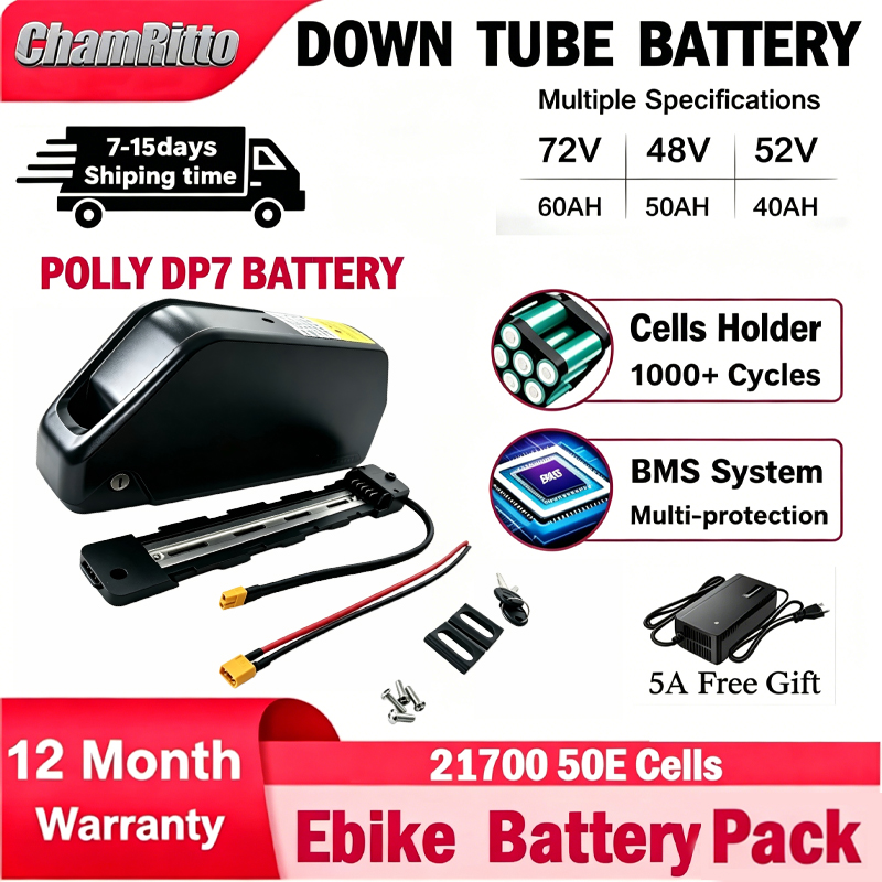 E bike cham-rider 36v 48v 52v  - 72V 50Ah 21700 Lithium Battery 评论和价格