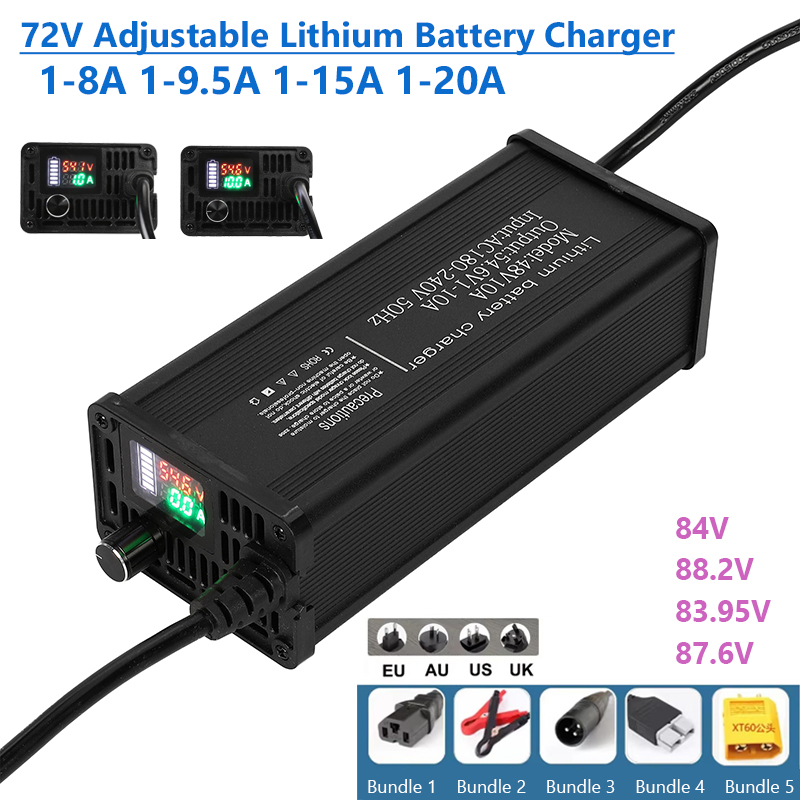 72V Adjustable Lithium Battery - 72V 15A Fast Charger 评论和价格